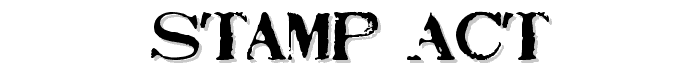Stamp Act font